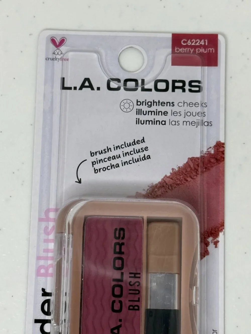 LA Colors Powder Blush Berry Plum New Sealed